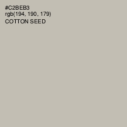 #C2BEB3 - Cotton Seed Color Image
